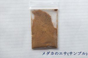メダカのエサ（サンプル）お1人様1点限り